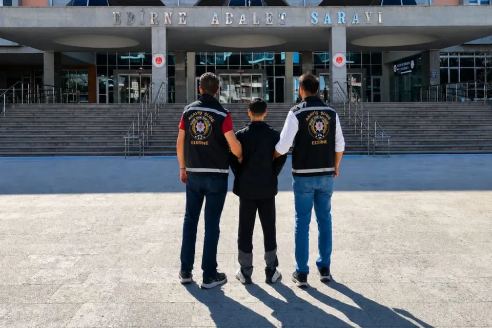 Edirne'de 43 Yıl Hapis Cezasıyla Aranan Firari Yakalandı görseli