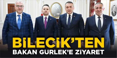 Bilecik Heyeti Adalet Bakanı Akın Gürlek ile Bir Araya Geldi
