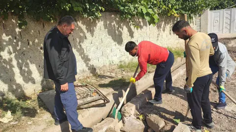 Başverimli'de Çalışkan Caddesi'ne parke taşı: Başkan Tatar yerinde inceledi