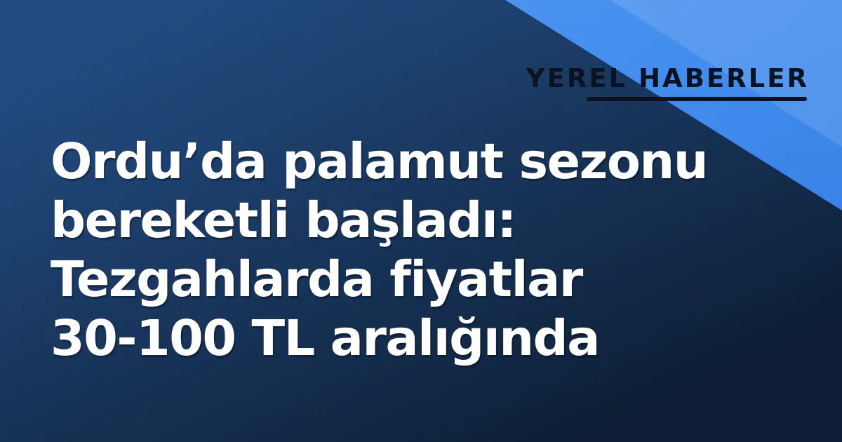 Ordu’da palamut sezonu bereketli başladı: Tezgahlarda fiyatlar 30-100 TL aralığında Ordu’da palamut sezonu bereketli başladı: Tezgahlarda fiyatlar 30-100 TL aralığında