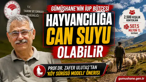 Gümüşhane'de 507 Milyon TL'lik İUP Bütçesi İçin Hayvancılık Hamlesi