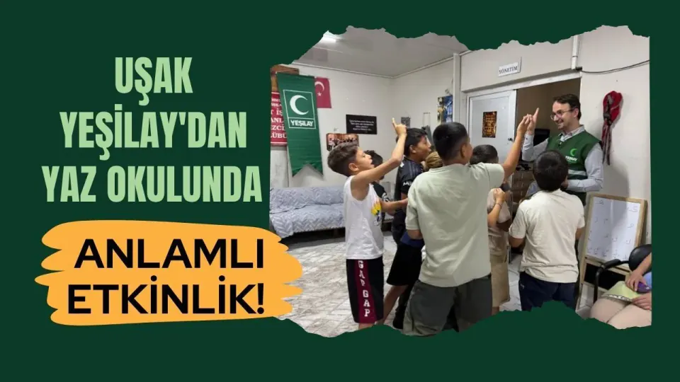 Uşak Yeşilay'dan Roman Çocuklara Bağımlılıkla Mücadele Eğitimi görseli