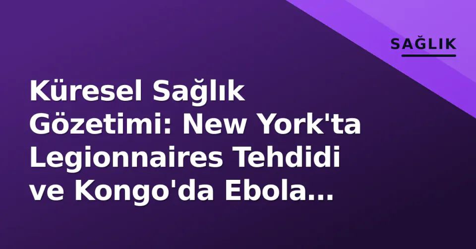 Küresel Sağlık Gözetimi: New York'ta Legionnaires Tehdidi ve Kongo'da Ebola Gelişmeleri görseli