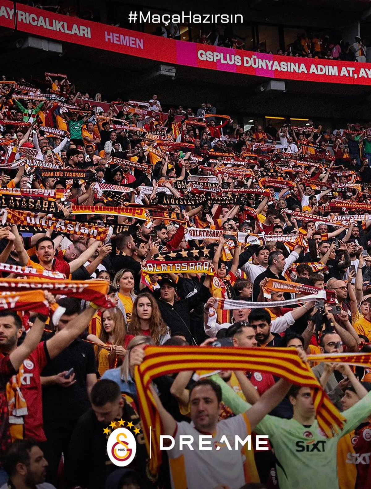 Galatasaray Taraftarları Dreame ile Maça Hazır Galatasaray Taraftarları Dreame ile Maça Hazır