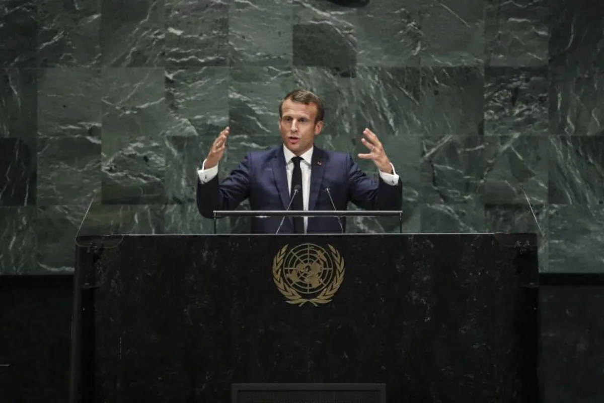 Fransa Cumhurbaşkanı Macron'dan Filistin Devleti Açıklaması: İsrail'in Tanınmasını Bekliyor Fransa Cumhurbaşkanı Macron'dan Filistin Devleti Açıklaması: İsrail'in Tanınmasını Bekliyor