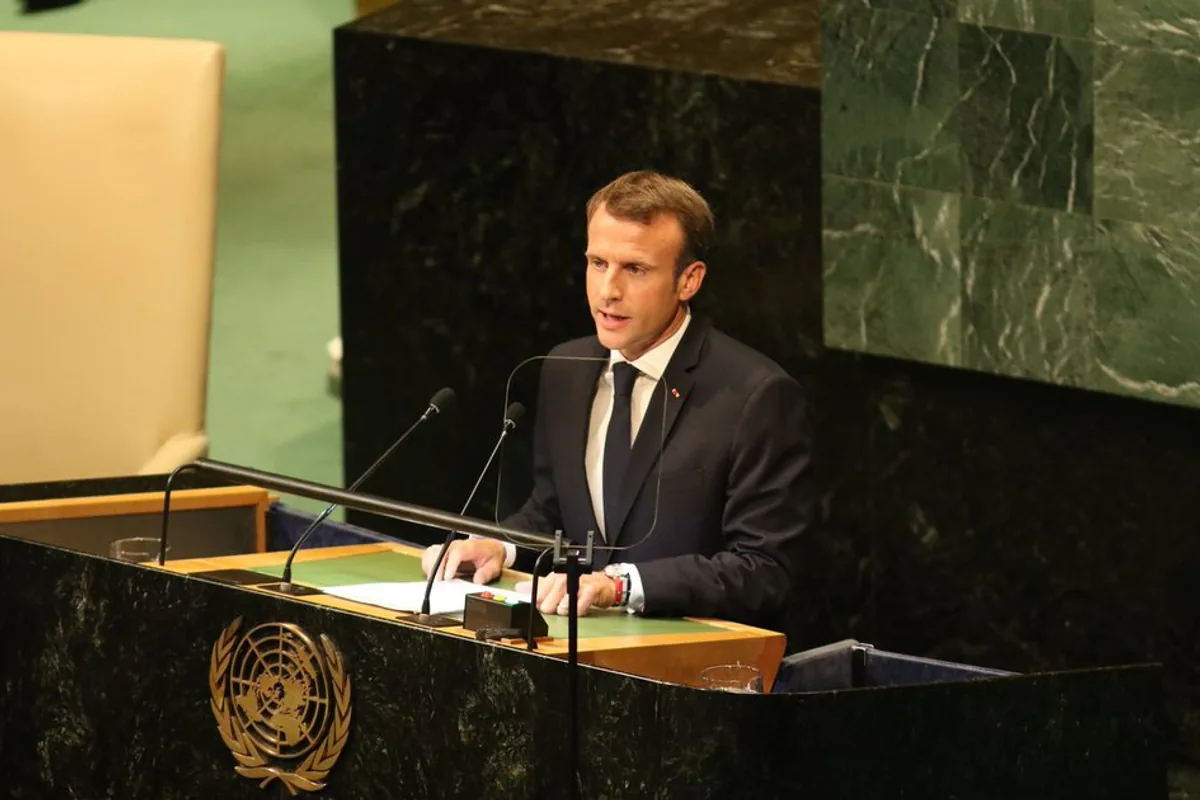 Fransa Cumhurbaşkanı Macron'dan Filistin Devleti'ne Büyükelçilik Açma Şartı Fransa Cumhurbaşkanı Macron'dan Filistin Devleti'ne Büyükelçilik Açma Şartı
