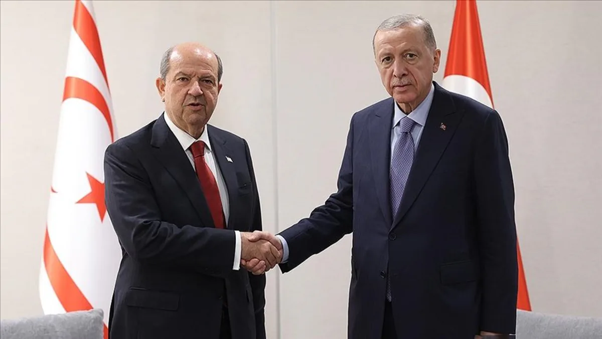 KKTC Cumhurbaşkanı Tatar, BM Genel Kurulu'nda Erdoğan'a Teşekkür Etti KKTC Cumhurbaşkanı Tatar, BM Genel Kurulu'nda Erdoğan'a Teşekkür Etti