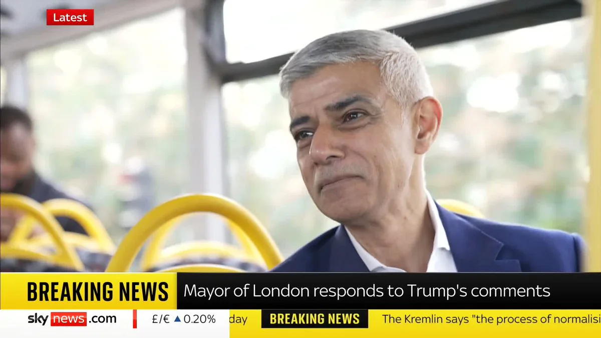 Londra Belediye Başkanı Khan, Trump'ın Sözlerine Tepki Gösterdi Londra Belediye Başkanı Khan, Trump'ın Sözlerine Tepki Gösterdi