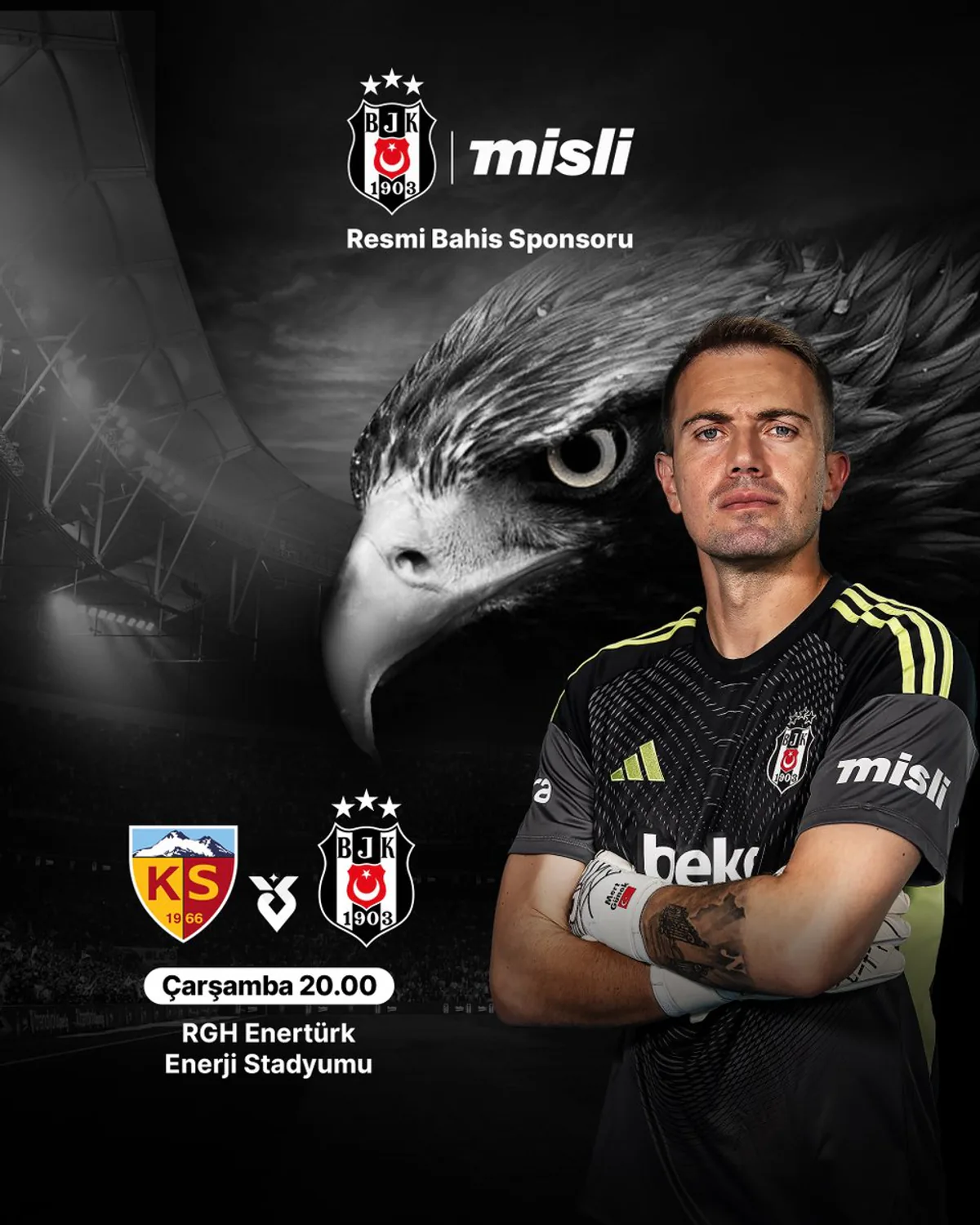 Beşiktaş, Kayserispor'a Karşı Sahada Galibiyet İçin Beşiktaş, Kayserispor'a Karşı Sahada Galibiyet İçin