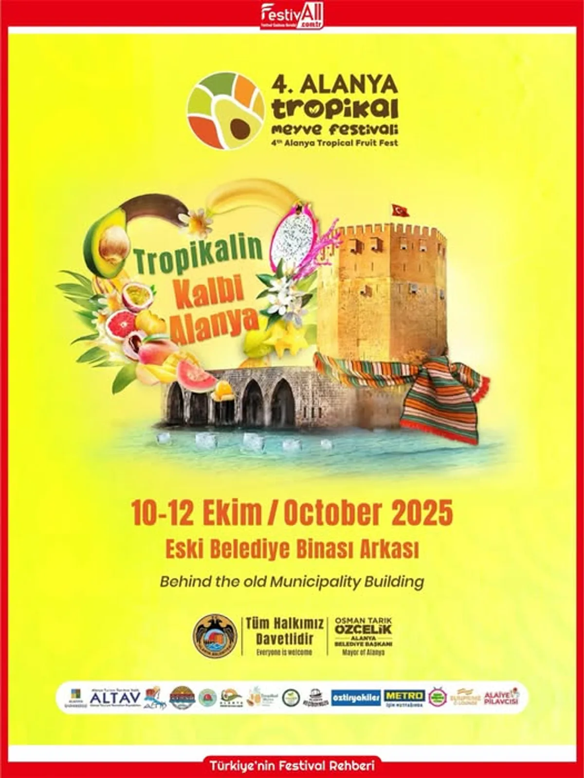 Alanya'da Tropikal Lezzet Şöleni: Tropikal Meyve Festivali 10-12 Ekim'de Başlıyor Alanya'da Tropikal Lezzet Şöleni: Tropikal Meyve Festivali 10-12 Ekim'de Başlıyor