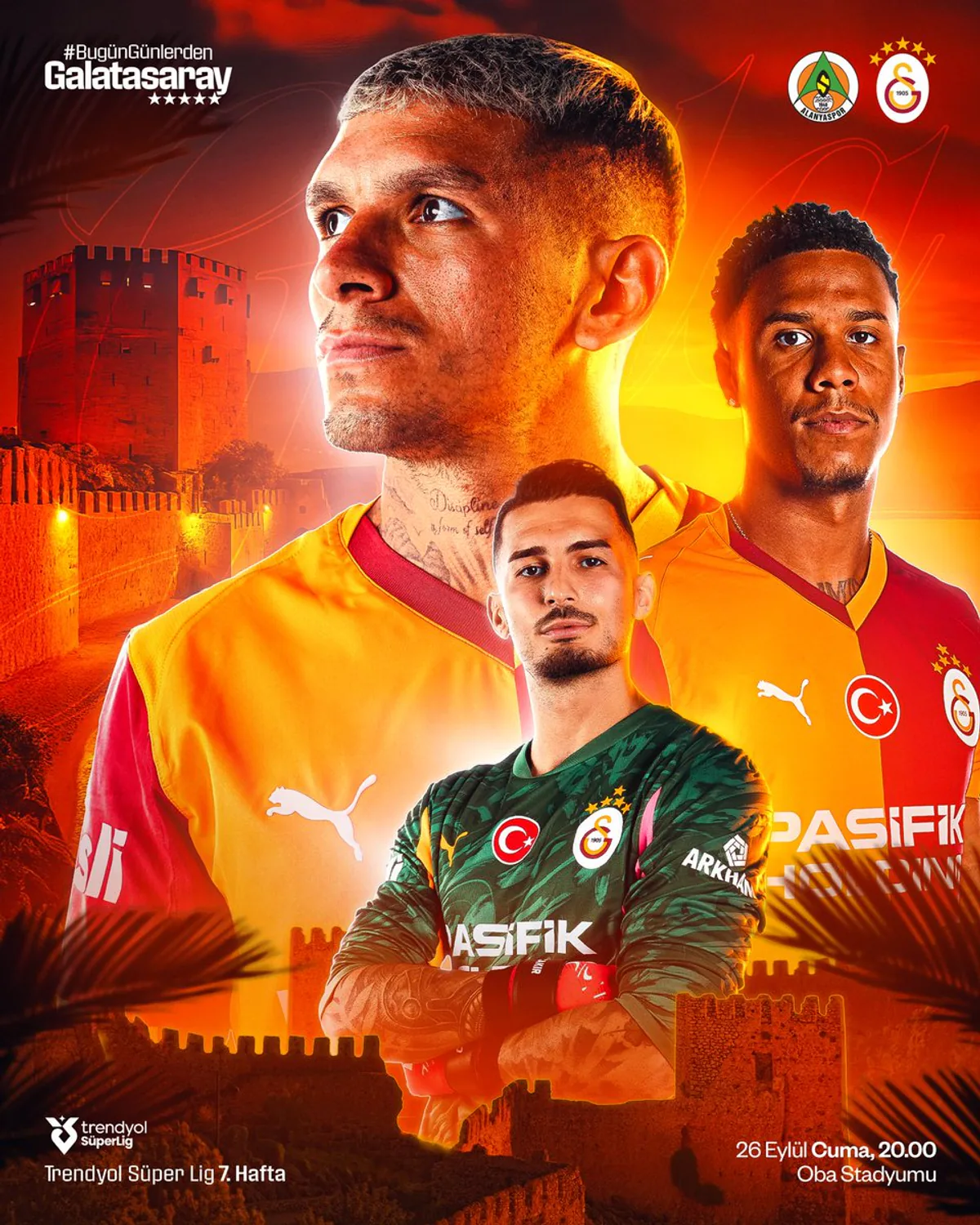 Galatasaray, Alanyaspor'u Oba Stadı'nda 2025-2026 Sezonunda 7. Haftada Misketleme Galatasaray, Alanyaspor'u Oba Stadı'nda 2025-2026 Sezonunda 7. Haftada Misketleme