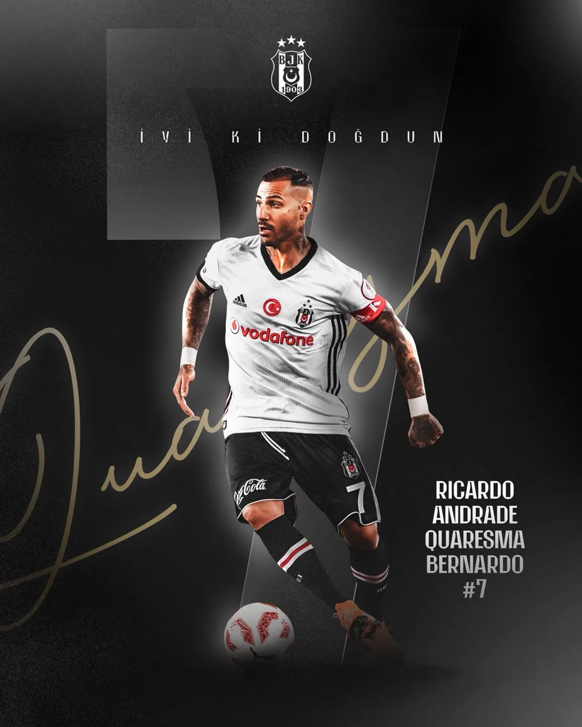 Beşiktaş Efsanesi Ricardo Quaresma'nın Doğum Günü Kutlandı Beşiktaş Efsanesi Ricardo Quaresma'nın Doğum Günü Kutlandı