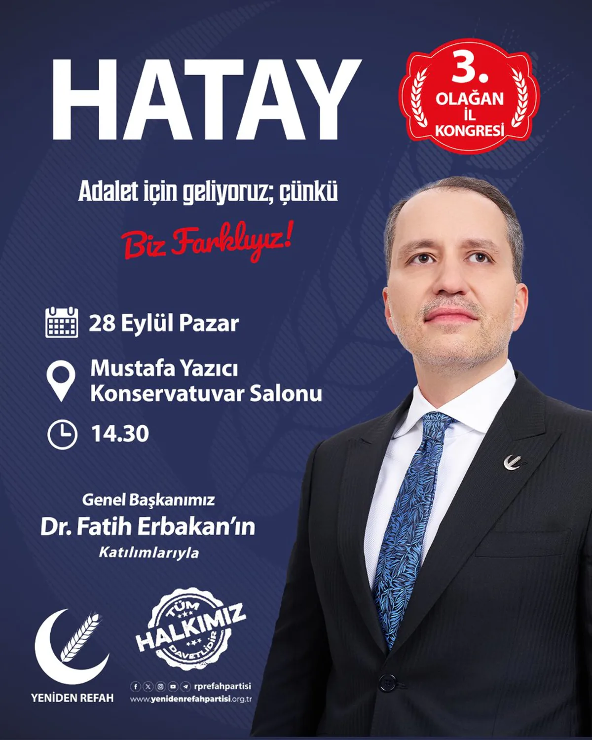 Yeniden Refah Partisi Hatay'da Kongreye Hazırlanıyor Yeniden Refah Partisi Hatay'da Kongreye Hazırlanıyor