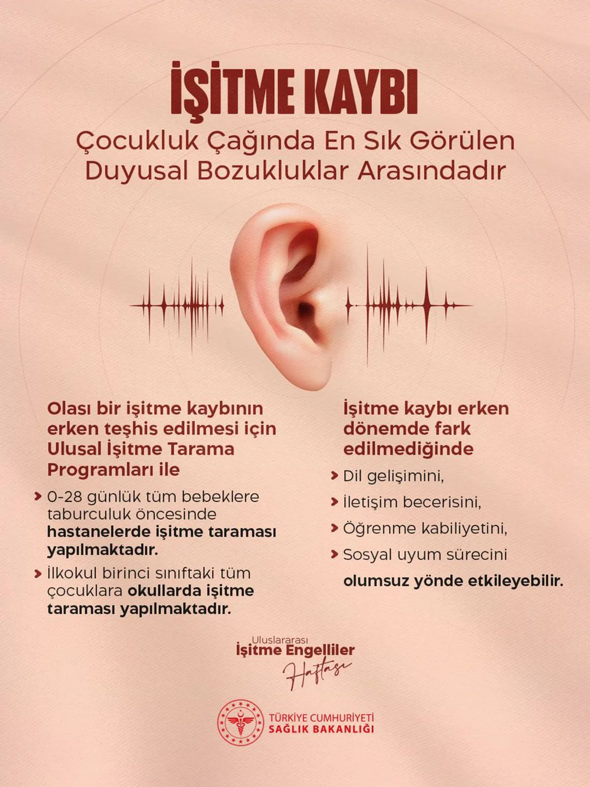 Uluslararası İşitme Engelliler Haftası'nda Çocuklarda İşitme Kaybına Dikkat Çekildi Uluslararası İşitme Engelliler Haftası'nda Çocuklarda İşitme Kaybına Dikkat Çekildi