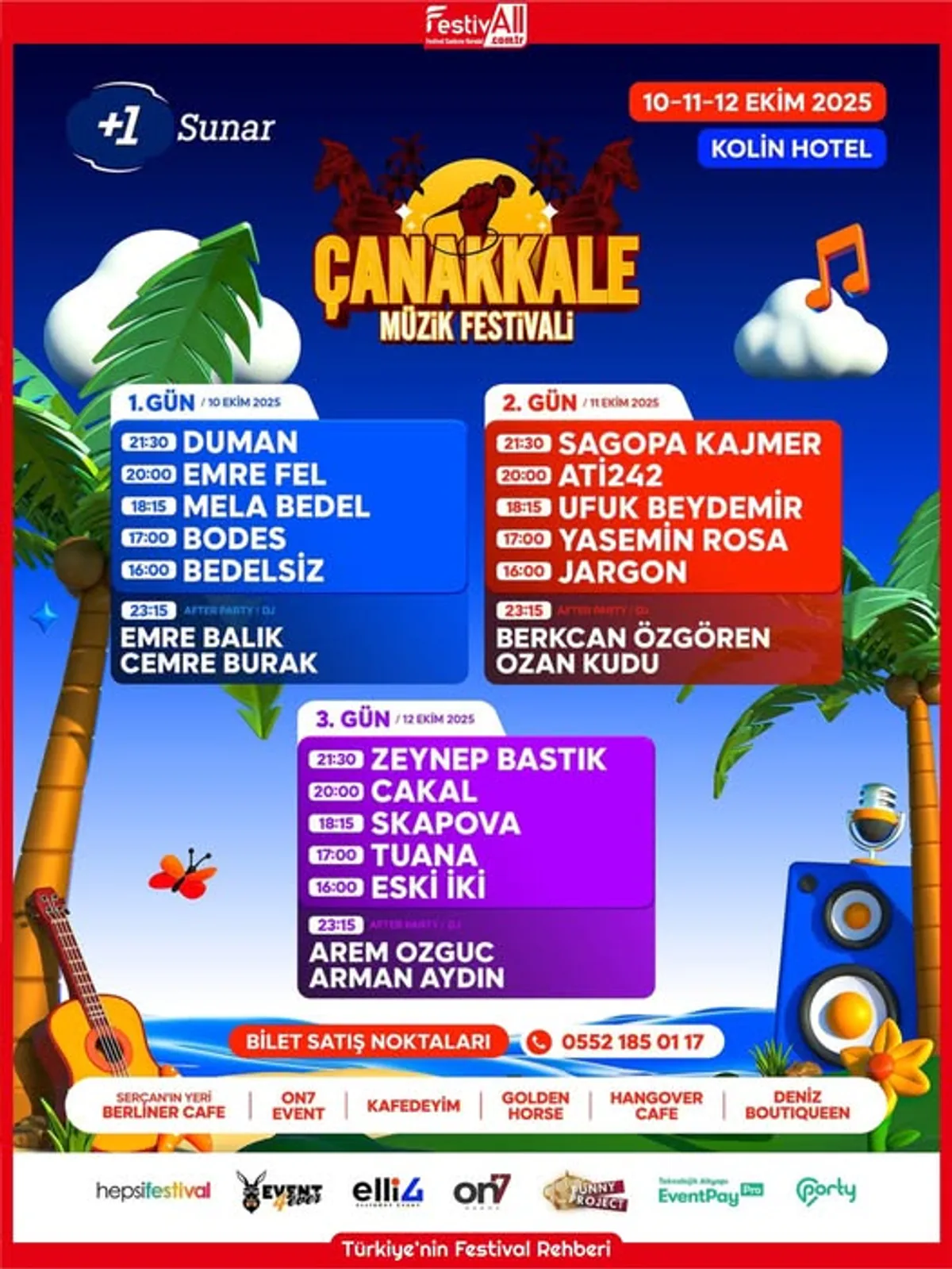 Çanakkale Müzik Festivali 10-12 Ekim'de Unutulmaz Bir Deneyim Sunacak Çanakkale Müzik Festivali 10-12 Ekim'de Unutulmaz Bir Deneyim Sunacak