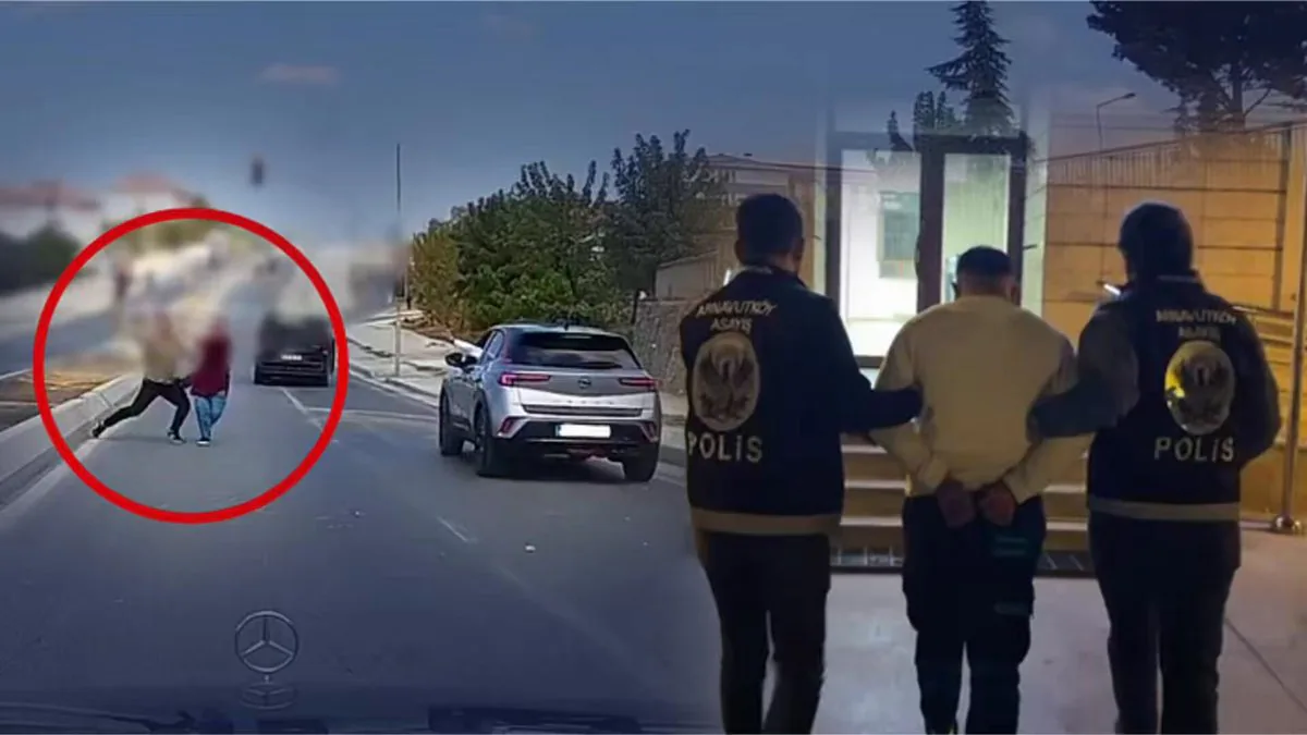 Trafikte Taşlı Saldırı Gerçekleştiren Sürücü Yakalandı Trafikte Taşlı Saldırı Gerçekleştiren Sürücü Yakalandı
