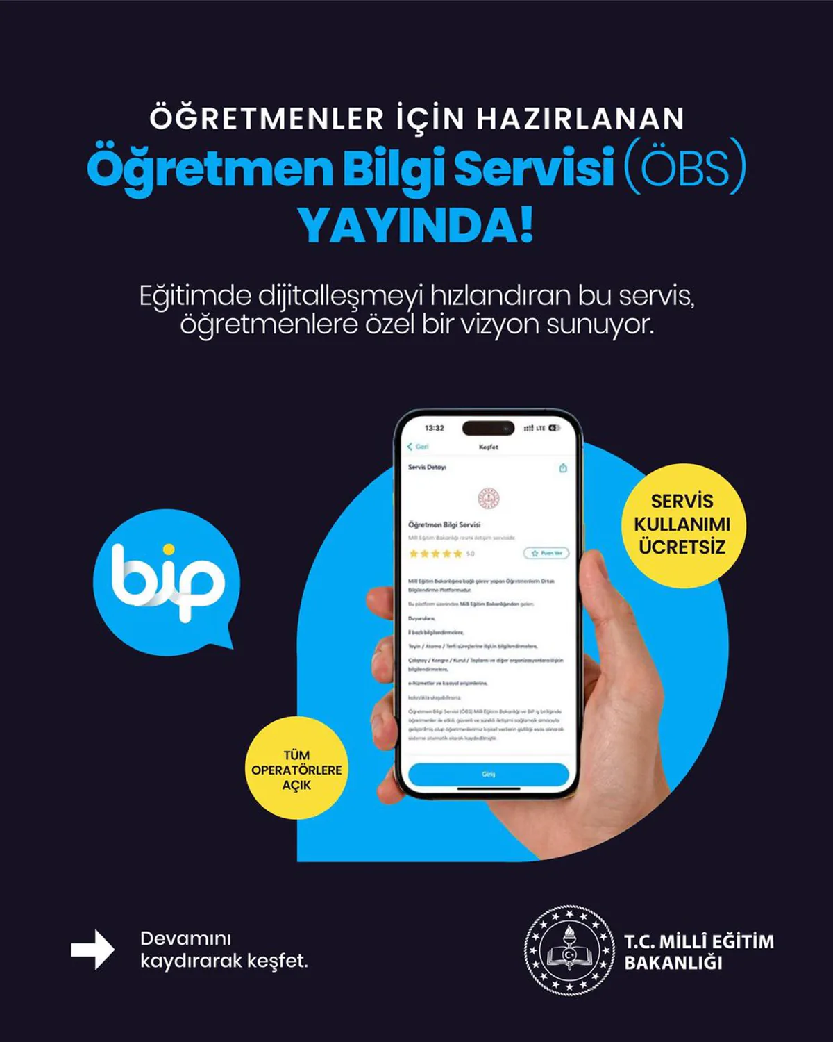 Milli Eğitim Bakanlığı, Öğretmenler İçin BİP Uygulamasında Kişisel Alan Oluşturuyor Milli Eğitim Bakanlığı, Öğretmenler İçin BİP Uygulamasında Kişisel Alan Oluşturuyor
