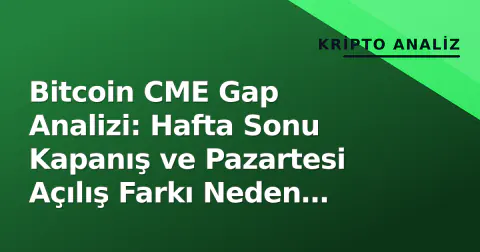 Bitcoin CME Gap Analizi: Hafta Sonu Kapanış ve Pazartesi Açılış Farkı Neden Önemli?