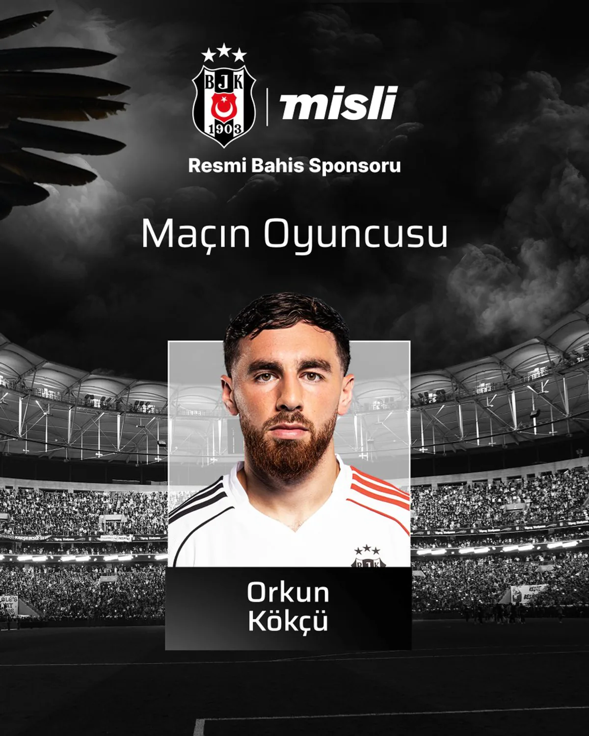 Beşiktaş'ta Maçın Oyuncusu Orkun Kökçü Oldu Beşiktaş'ta Maçın Oyuncusu Orkun Kökçü Oldu