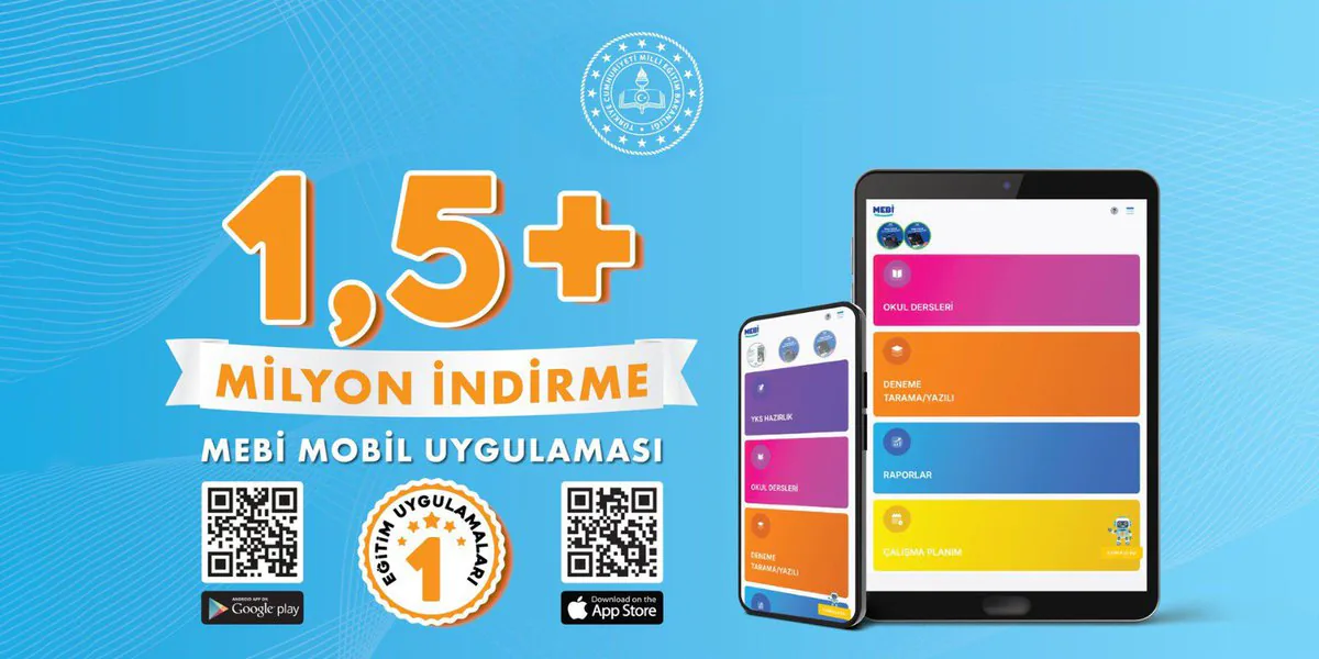 MEB'in Yapay Zekâ Destekli Uygulaması MEBİ, 1.5 Milyon İndirmeye Ulaştı MEB'in Yapay Zekâ Destekli Uygulaması MEBİ, 1.5 Milyon İndirmeye Ulaştı