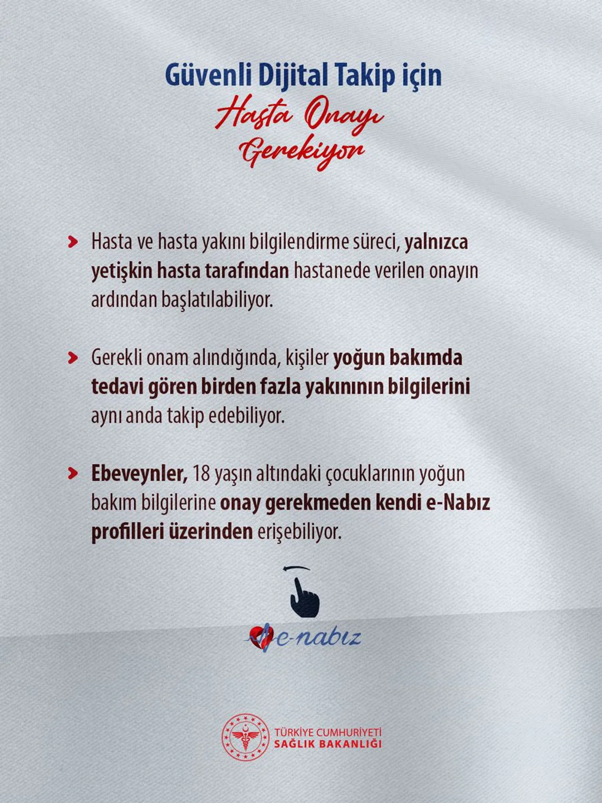 Sağlık Bakanlığı Dijital Hasta Takibi İçin Onay Zorunluluğu Getirdi Sağlık Bakanlığı Dijital Hasta Takibi İçin Onay Zorunluluğu Getirdi