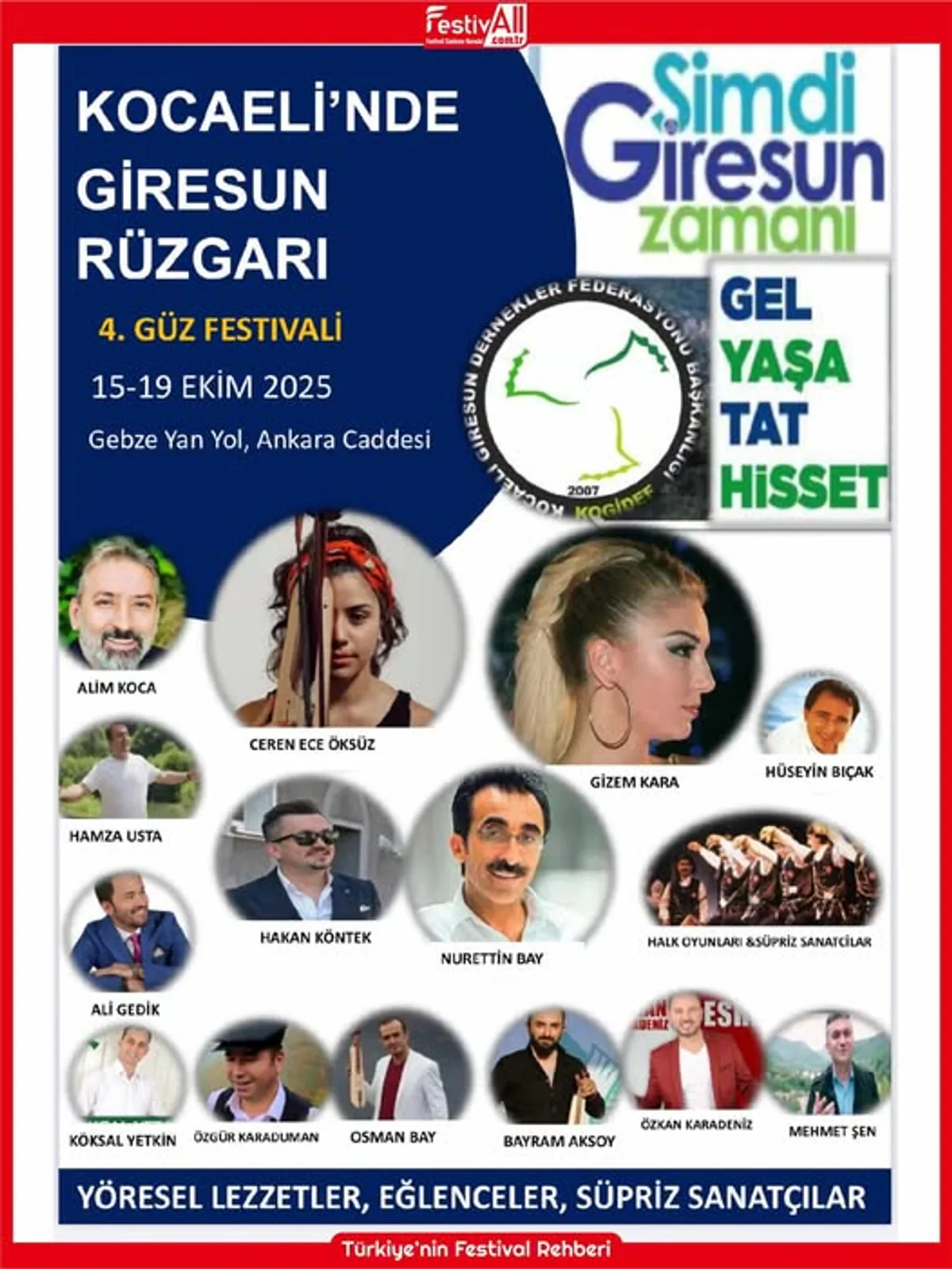 Gebze'de 4. Güz Festivali 15-19 Ekim'de Düzenlenecek Gebze'de 4. Güz Festivali 15-19 Ekim'de Düzenlenecek