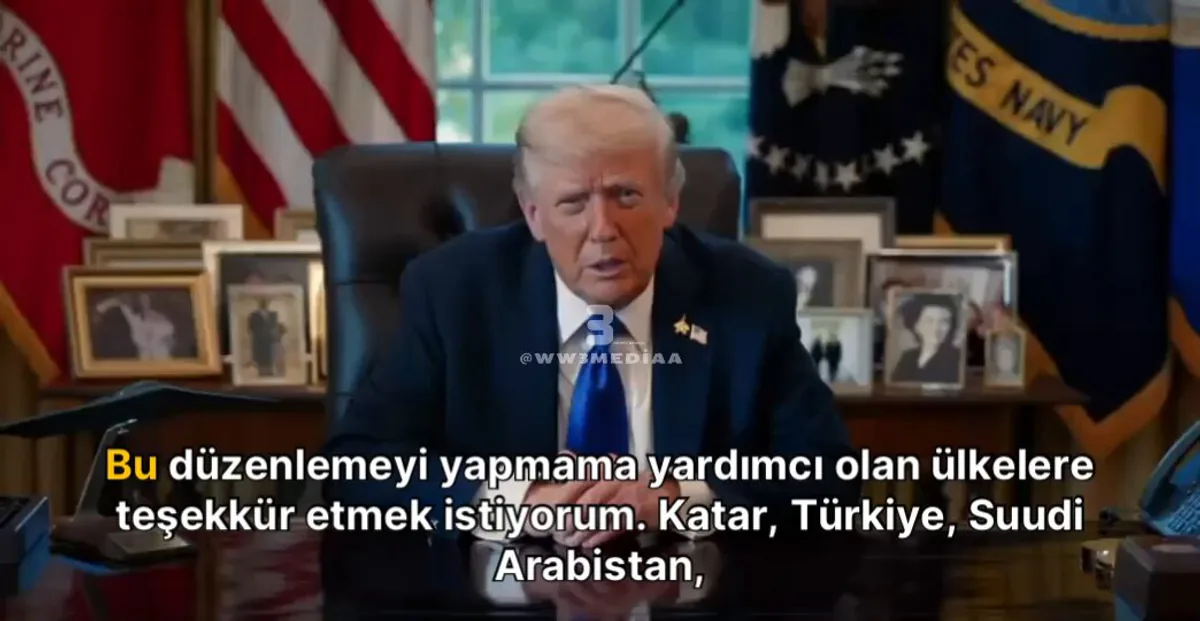 Türkiye'nin Barış Çabaları ABD Başkanı Trump Tarafından Takdir Edildi Türkiye'nin Barış Çabaları ABD Başkanı Trump Tarafından Takdir Edildi