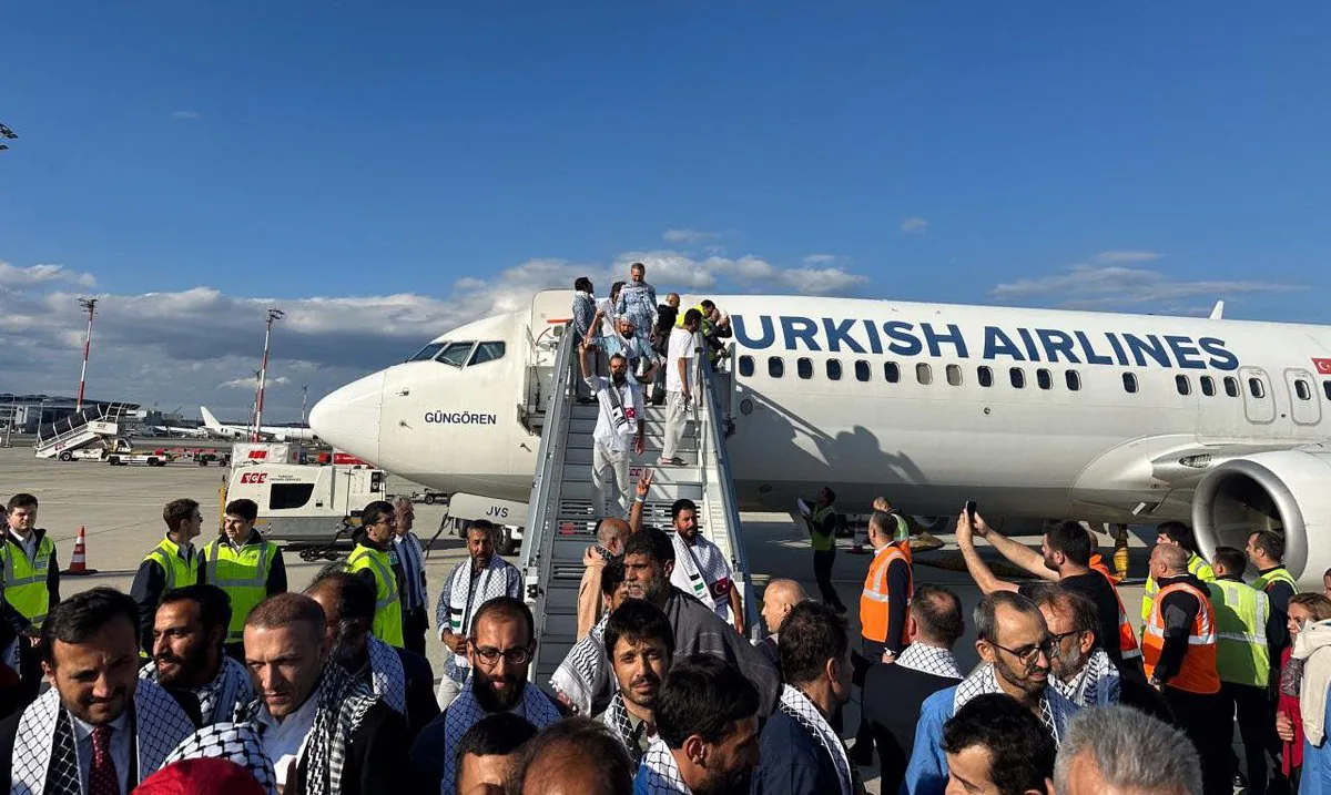İsrail'in Müdahalesine Uğrayan Küresel Sumud Filosu Aktivisti Türkiye'ye Getirildi İsrail'in Müdahalesine Uğrayan Küresel Sumud Filosu Aktivisti Türkiye'ye Getirildi