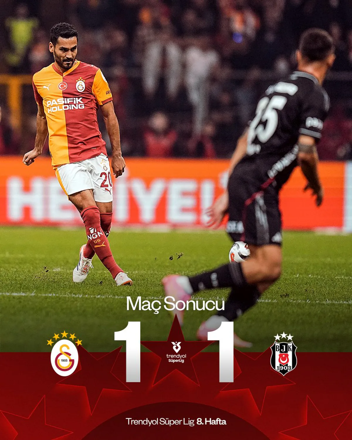 Galatasaray ile Beşiktaş Arasındaki Derbi Berabere Sonuçlandı Galatasaray ile Beşiktaş Arasındaki Derbi Berabere Sonuçlandı