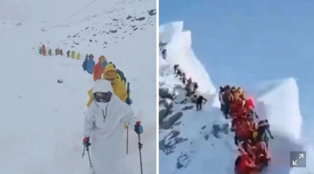 Everest Dağı'nda Kar Fırtınası: 1000 Kişi Mahsur Kaldı Everest Dağı'nda Kar Fırtınası: 1000 Kişi Mahsur Kaldı
