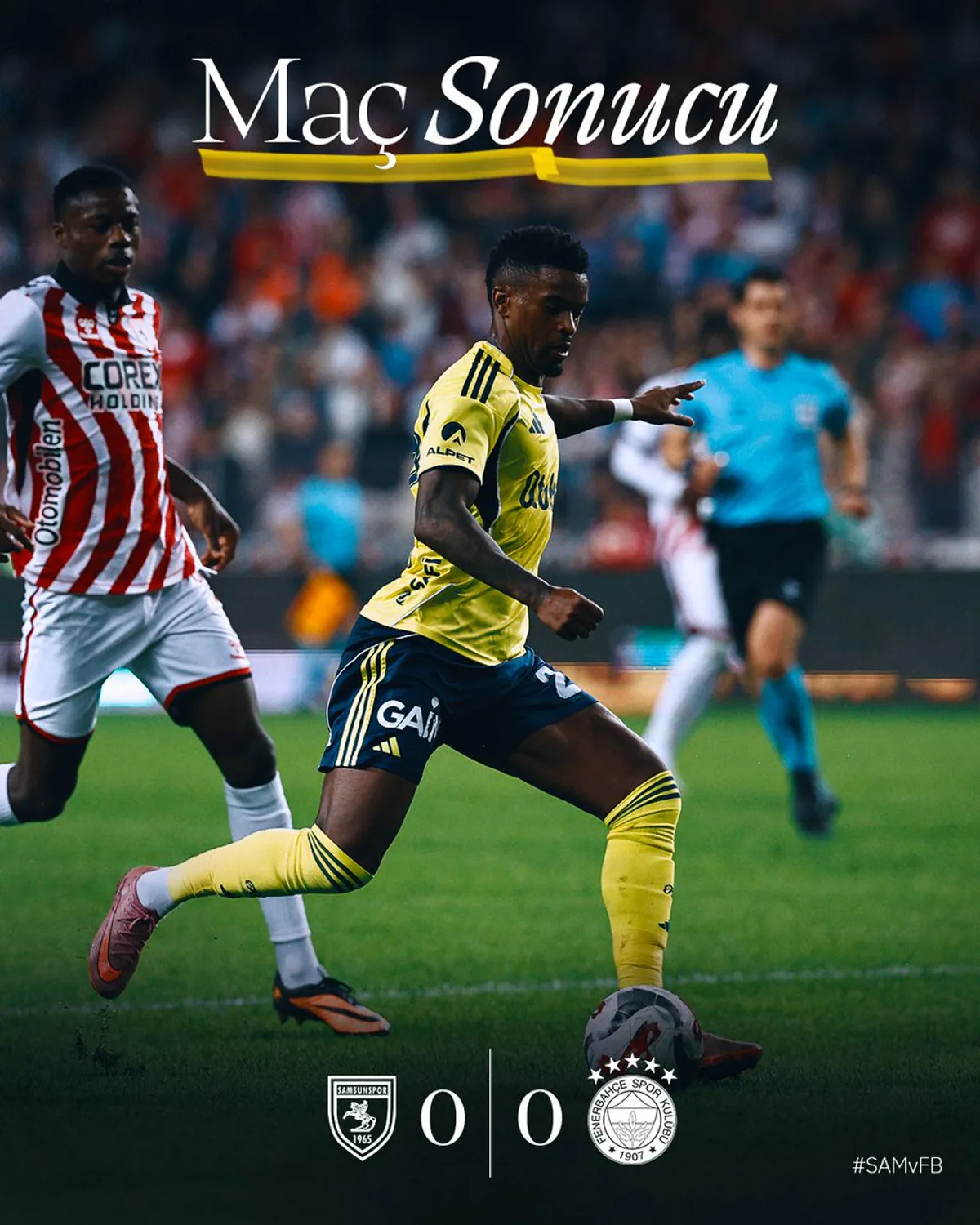 Fenerbahçe, Samsunspor Karşısında Puanla Tanıştı Fenerbahçe, Samsunspor Karşısında Puanla Tanıştı