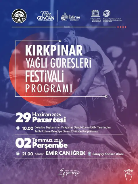 665. Kırkpınar Yağlı Güreşleri programı belli oldu: Tarihler ve konserler netleşti 665. Kırkpınar Yağlı Güreşleri programı belli oldu: Tarihler ve konserler netleşti