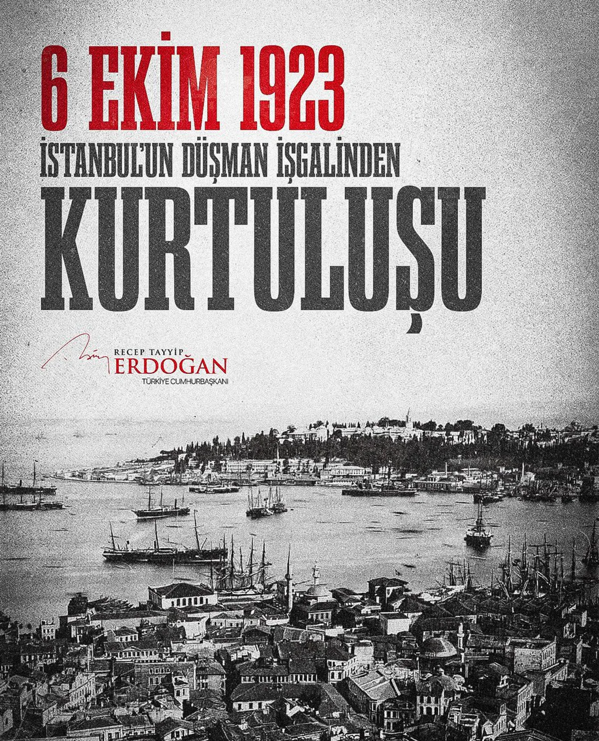 İstanbul'un Kurtuluşunun 102. Yılı: Cumhurbaşkanı Erdoğan'dan Anma Mesajı İstanbul'un Kurtuluşunun 102. Yılı: Cumhurbaşkanı Erdoğan'dan Anma Mesajı