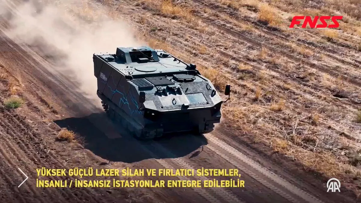 FNSS, Kaplan Hibrit Askeri Aracını Almanya'da Tanıttı: Sessiz Hareket ve Yüksek Verimlilik Vurgusu FNSS, Kaplan Hibrit Askeri Aracını Almanya'da Tanıttı: Sessiz Hareket ve Yüksek Verimlilik Vurgusu