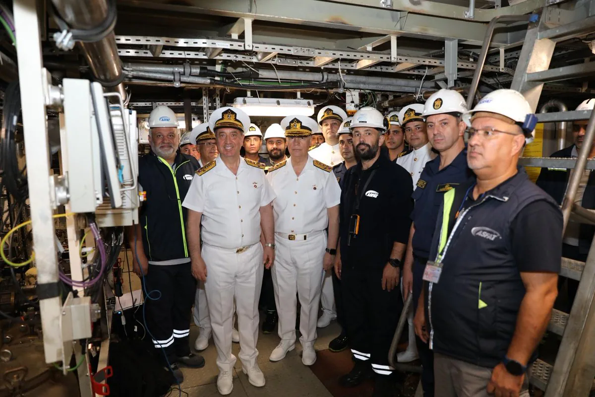 Hisar Sınıfı Açık Deniz Karakol Gemisi Koçhisar'ın Makineleri İlk Kez Çalıştırıldı Hisar Sınıfı Açık Deniz Karakol Gemisi Koçhisar'ın Makineleri İlk Kez Çalıştırıldı
