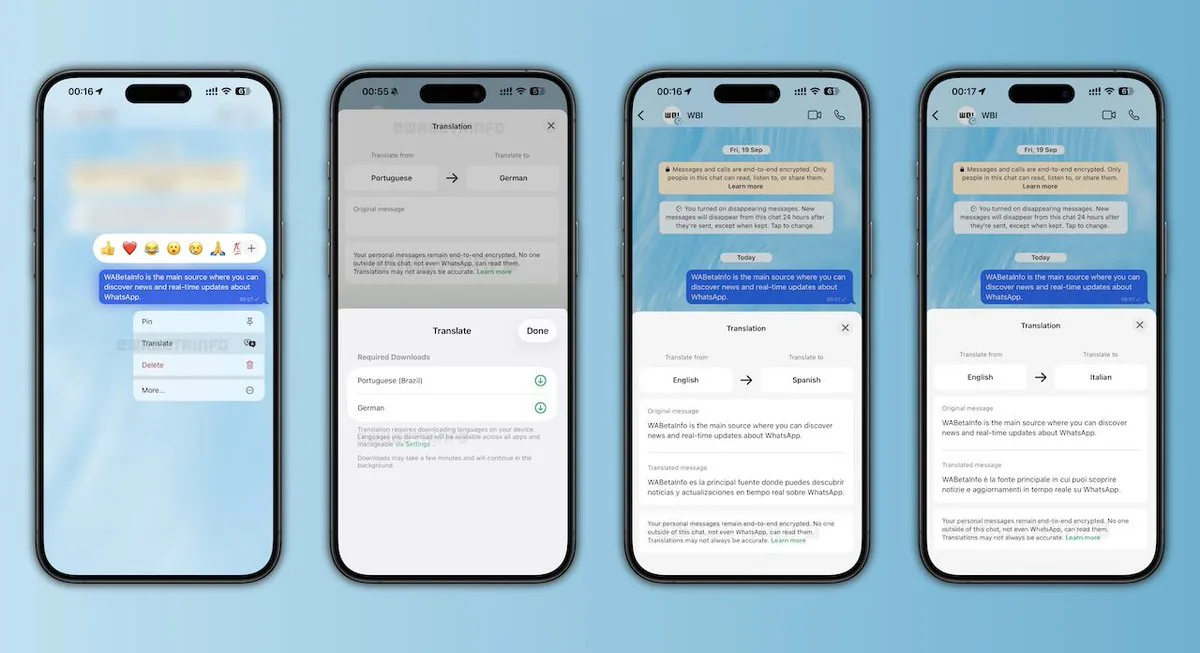 WhatsApp iPhone Kullanıcıları İçin Mesaj Çeviri Özelliğini Duyurdu WhatsApp iPhone Kullanıcıları İçin Mesaj Çeviri Özelliğini Duyurdu