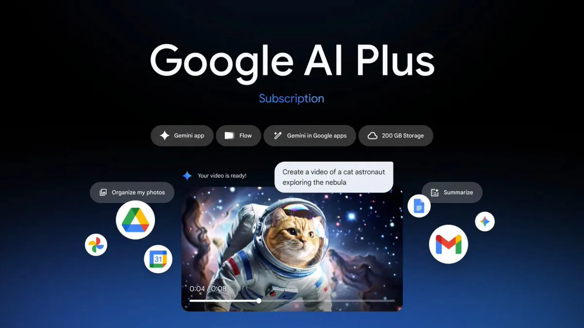 Google AI Plus Aboneliği Türkiye'de: Gemini 2.5 Pro ve 200 GB Depolama Sunuyor Google AI Plus Aboneliği Türkiye'de: Gemini 2.5 Pro ve 200 GB Depolama Sunuyor