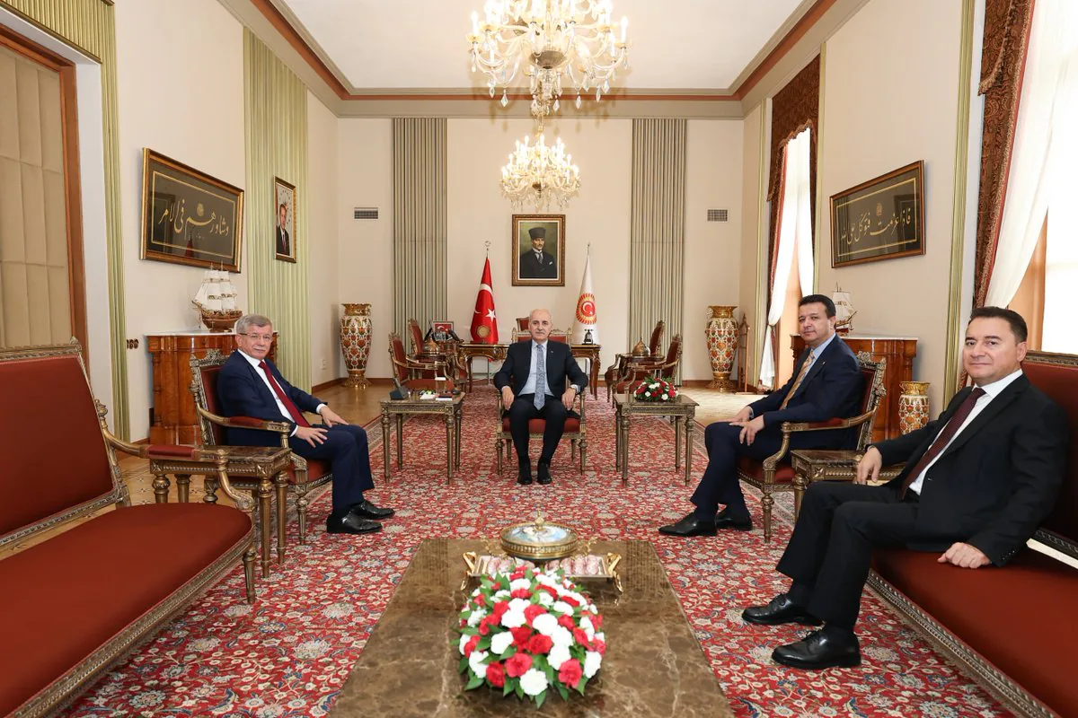 Saadet Partisi Genel Başkanı Arıkan, TBMM Başkanı Kurtulmuş'u Ziyaret Etti Saadet Partisi Genel Başkanı Arıkan, TBMM Başkanı Kurtulmuş'u Ziyaret Etti