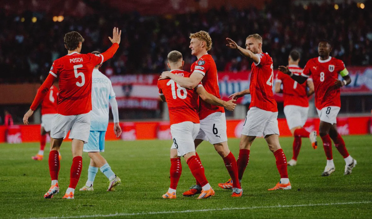 Avusturya Milli Takımı, San Marino'yu 7-0 Mağlup Etti Avusturya Milli Takımı, San Marino'yu 7-0 Mağlup Etti