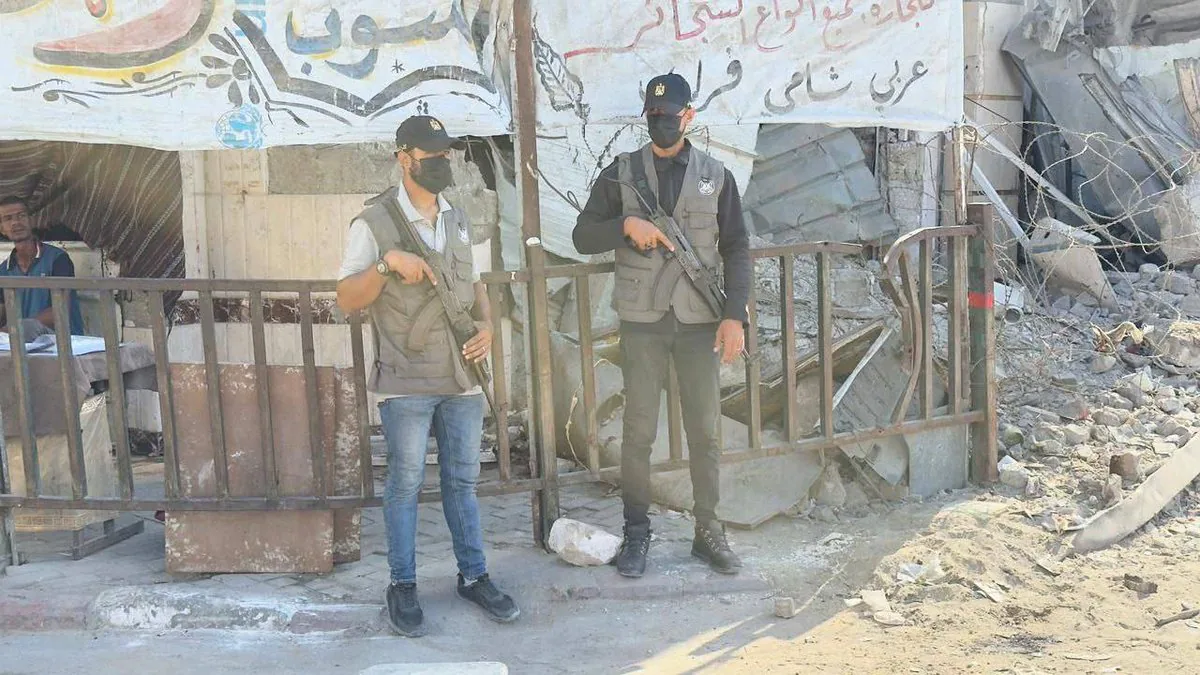 Hamas'a Bağlı Polisler Gazze Sokaklarında Görev Başında Hamas'a Bağlı Polisler Gazze Sokaklarında Görev Başında