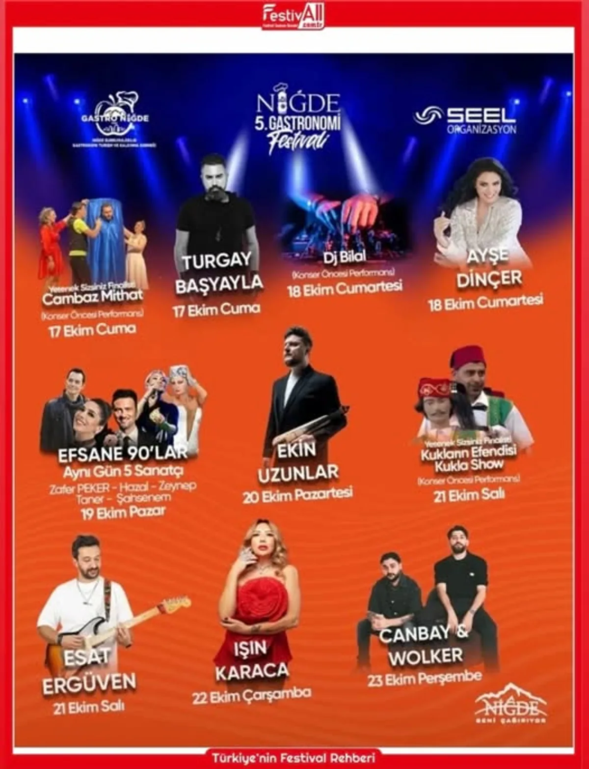 Niğde 5. Gastronomi Festivali'nde Lezzet ve Müzik Buluşuyor Niğde 5. Gastronomi Festivali'nde Lezzet ve Müzik Buluşuyor