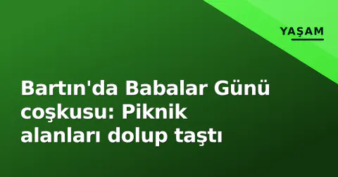 Bartın'da Babalar Günü coşkusu: Piknik alanları dolup taştı