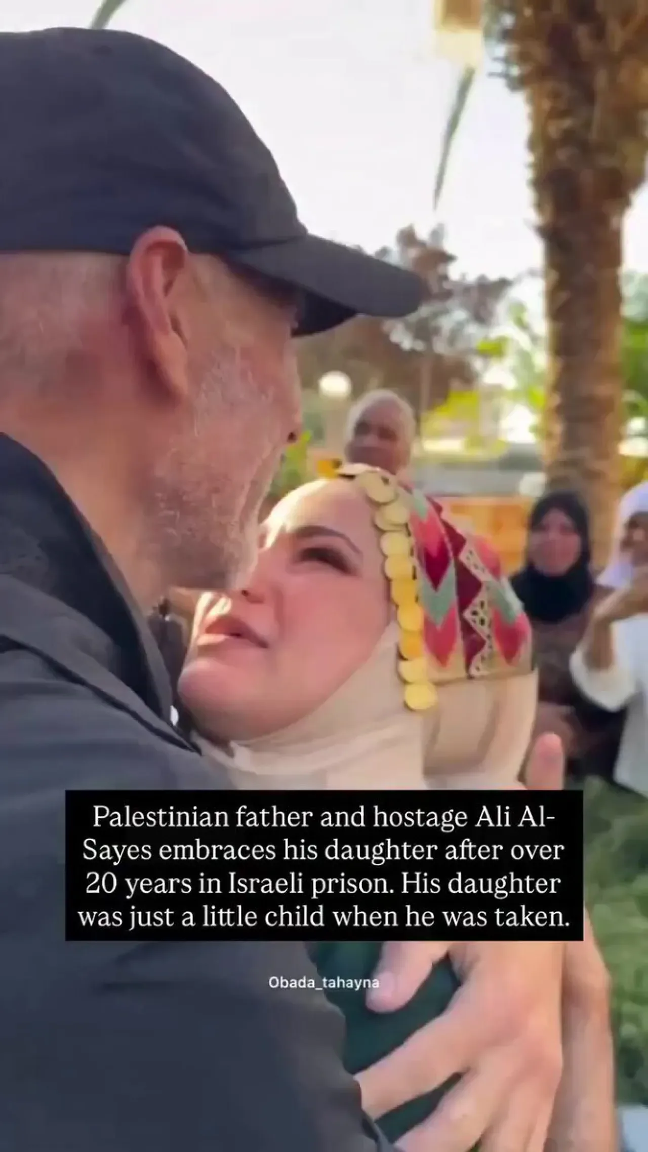 İsrail'de 20 Yıl Sonra Özgürlük: Filistinli Baba ve Kızının Duygusal Buluşması İsrail'de 20 Yıl Sonra Özgürlük: Filistinli Baba ve Kızının Duygusal Buluşması