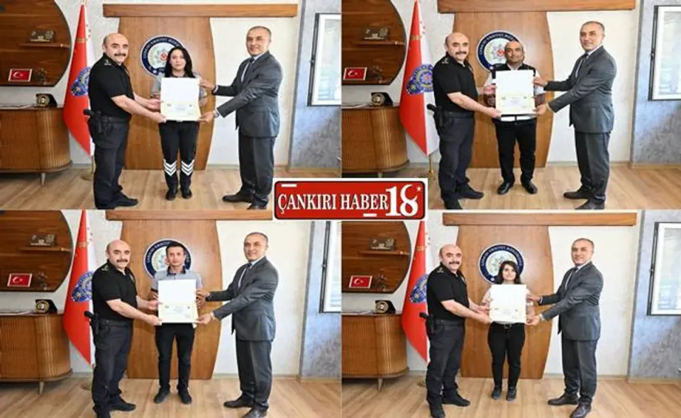 Çankırı'da Özel Güvenlik Haftası: Başarılı Görevlilere Teşekkür Belgesi görseli