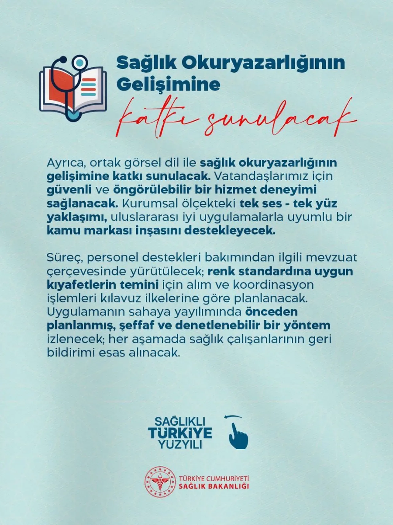 Sağlık Okuryazarlığı Gelişimi İçin Yeni Adım Sağlık Okuryazarlığı Gelişimi İçin Yeni Adım