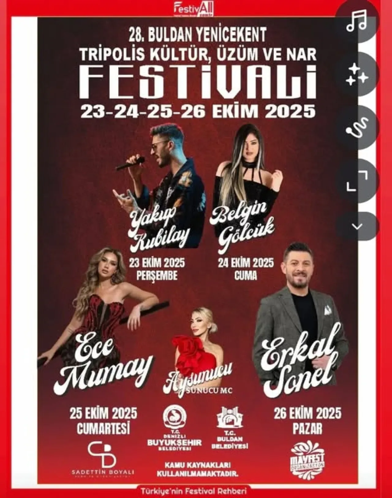 Buldan Yenicekent Tripolis Kültür, Üzüm ve Nar Festivali 2025'te Kapılarını Açıyor Buldan Yenicekent Tripolis Kültür, Üzüm ve Nar Festivali 2025'te Kapılarını Açıyor