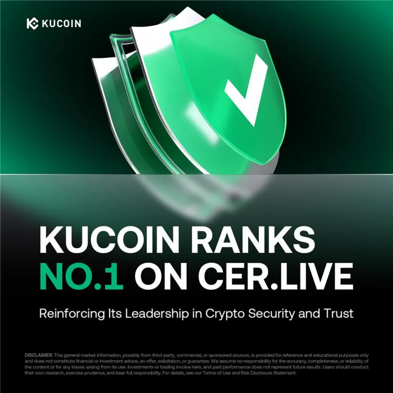 KuCoin, CER Live Sıralamasında Güvenlikte Dünya Lideri Oldu KuCoin, CER Live Sıralamasında Güvenlikte Dünya Lideri Oldu
