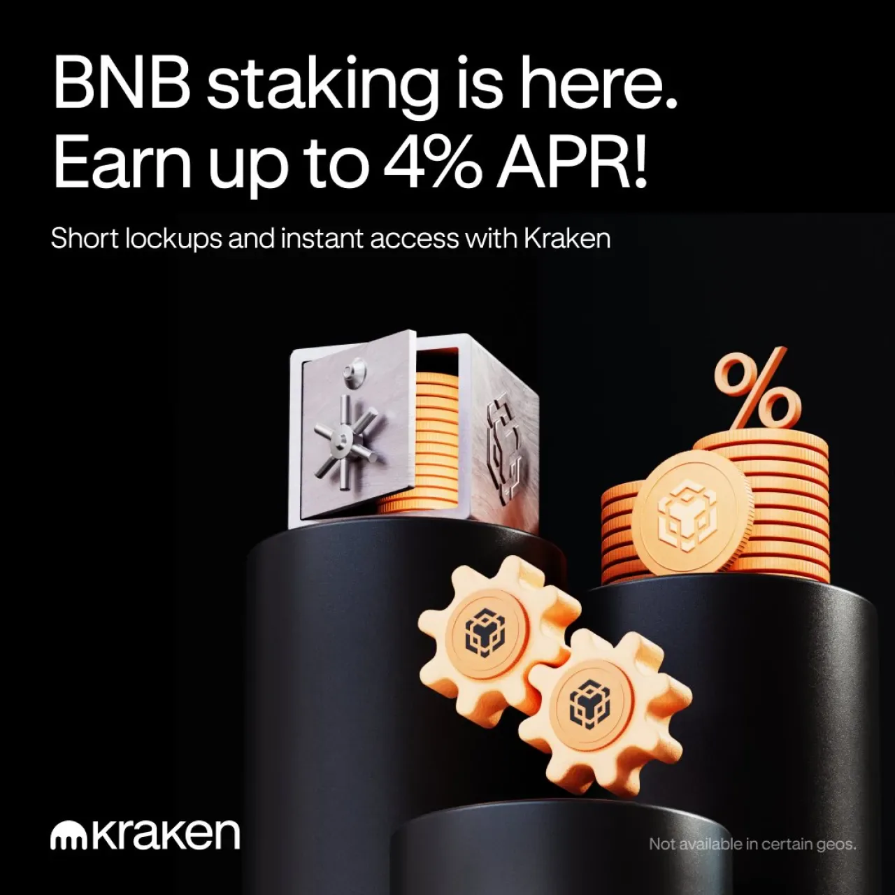 Kripto Borsası Kraken'de BNB Staking Hizmeti Başladı: Yıllık %4'e Varan Getiri Kripto Borsası Kraken'de BNB Staking Hizmeti Başladı: Yıllık %4'e Varan Getiri