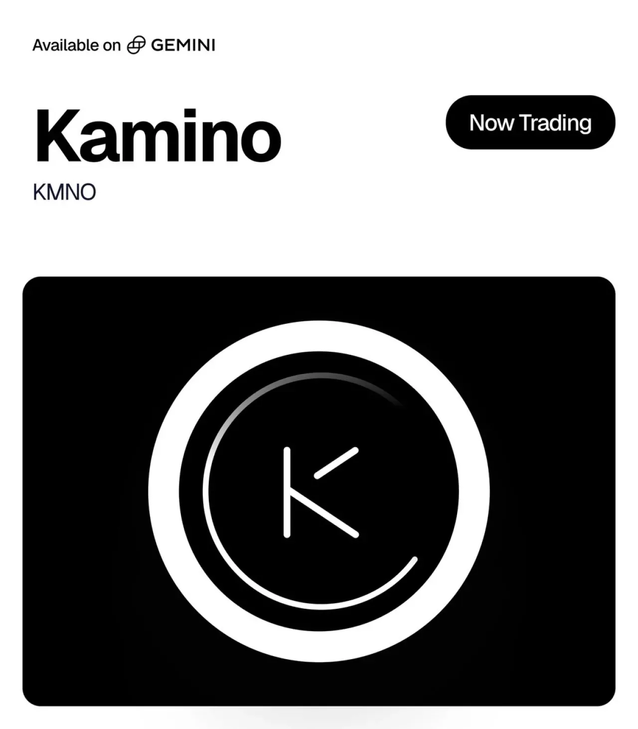 Kamino'nun KMNO Tokenı Gemini Borsasında İşlem Görmeye Başladı Kamino'nun KMNO Tokenı Gemini Borsasında İşlem Görmeye Başladı