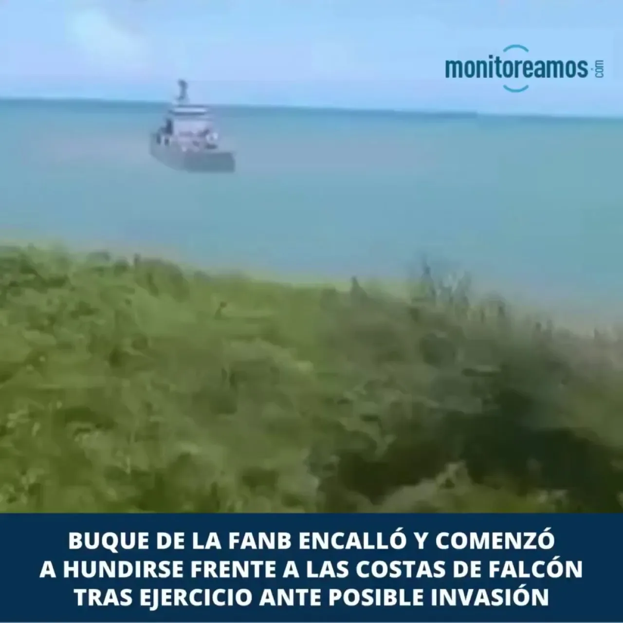 Venezuela Donanmasına Ait Tatbikat Gemisi Karaya Oturdu Venezuela Donanmasına Ait Tatbikat Gemisi Karaya Oturdu